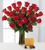 Red Rose Bouquet with Godiva� Chocolates
