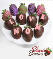 Shari's Berries� Limited Edition Chocolate Dipped Love Mom Berrygram