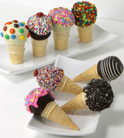 Shari's Berries� Limited Edition Chocolate Dipped Ice Cream Cone Cake Pops - 8-piece